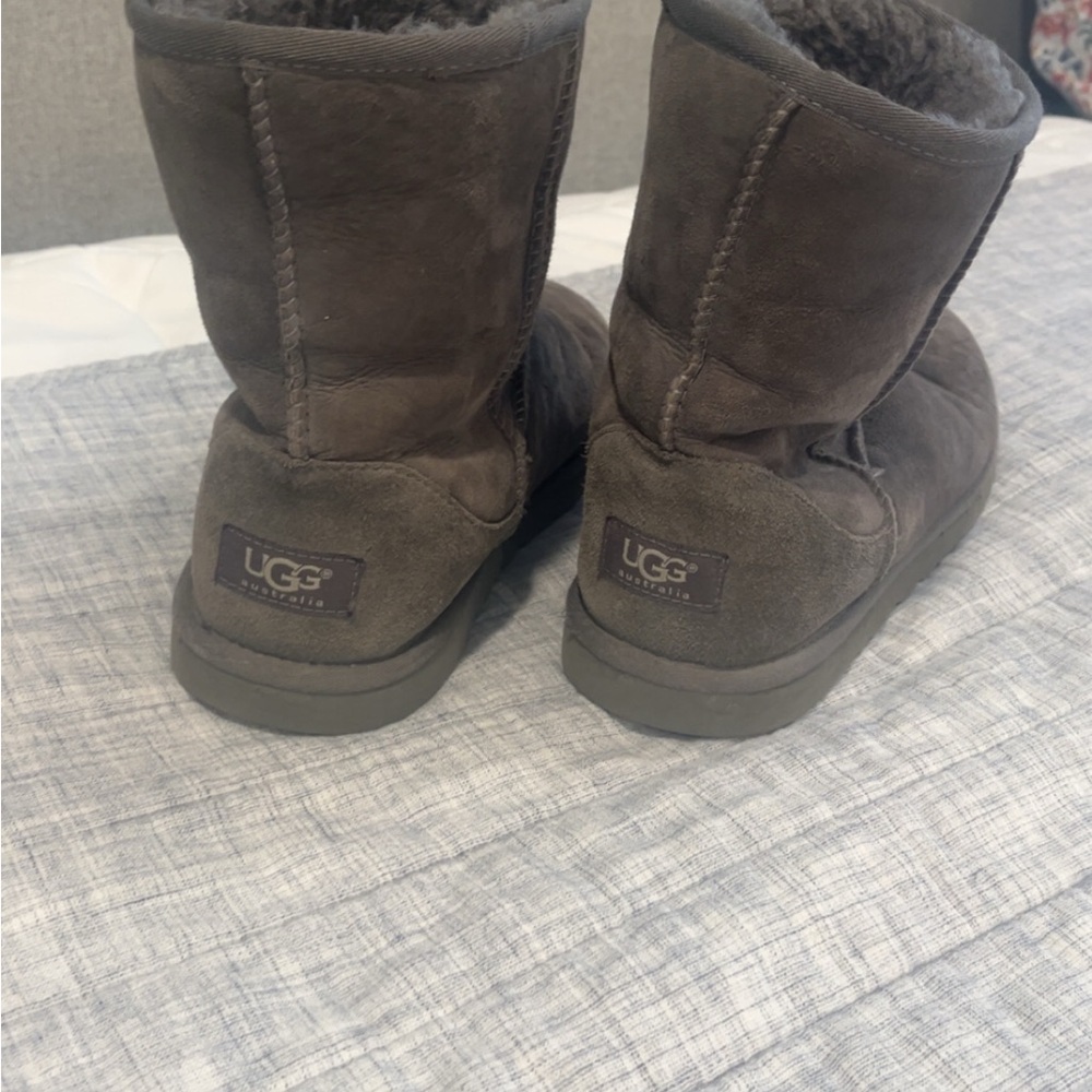 UGG Dark Gray Sheepskin Boots